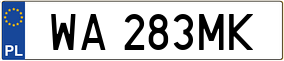 Trailer License Plate